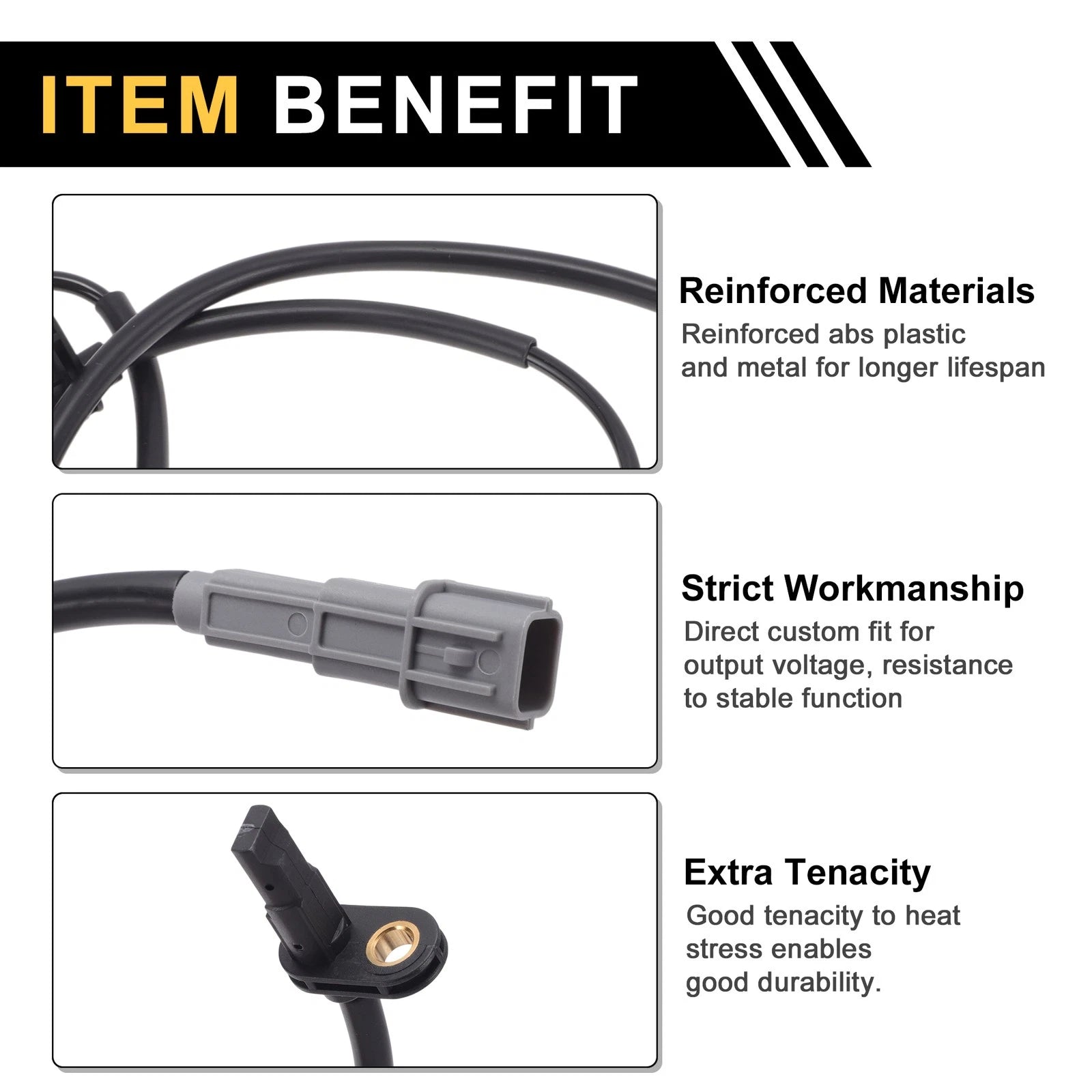 ABS Wheel Speed Sensor Left Front Replacement for Hyundai Celesta (2018–2022)