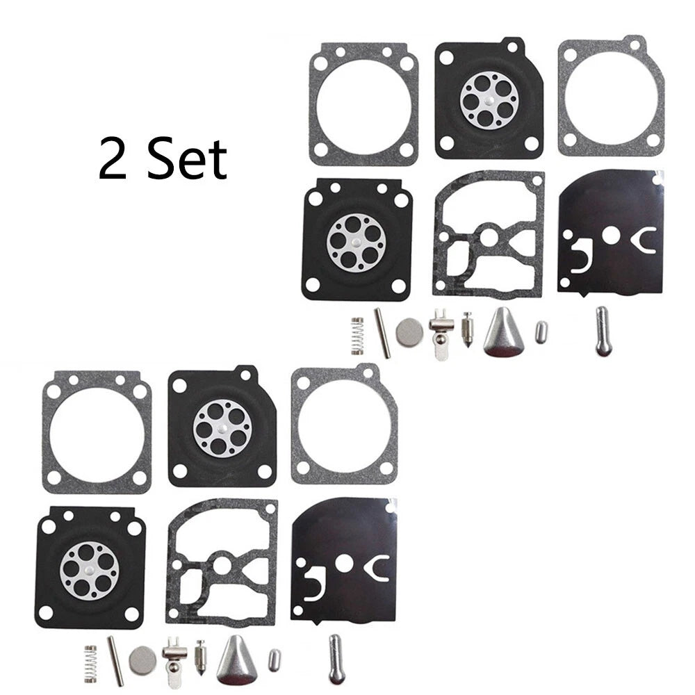 Set of 2 Carburetor Rebuild Kits for Husqvarna 113LD 123C (RB-69 RB69)