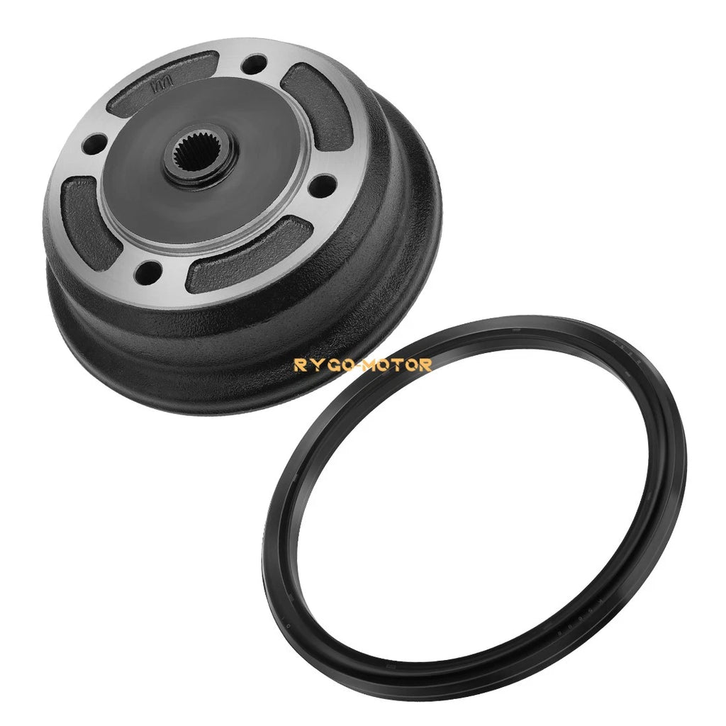 Rear Brake Drum Hub w/ Seal for Kawasaki Mule 4010 Diesel (2009–2013)