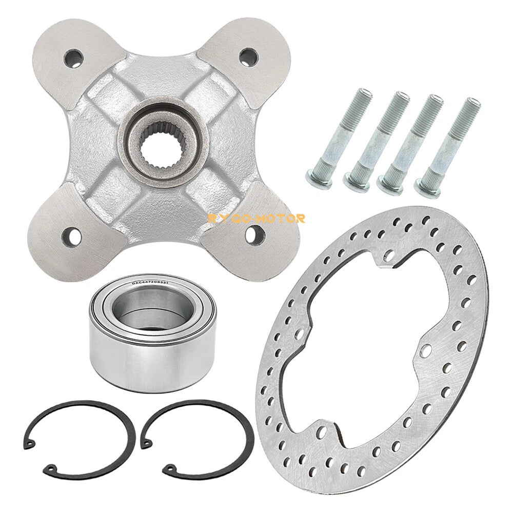 Rear Wheel Hub & Bearing & Brake Rotor Kit for Polaris Sportsman (2009–2023)