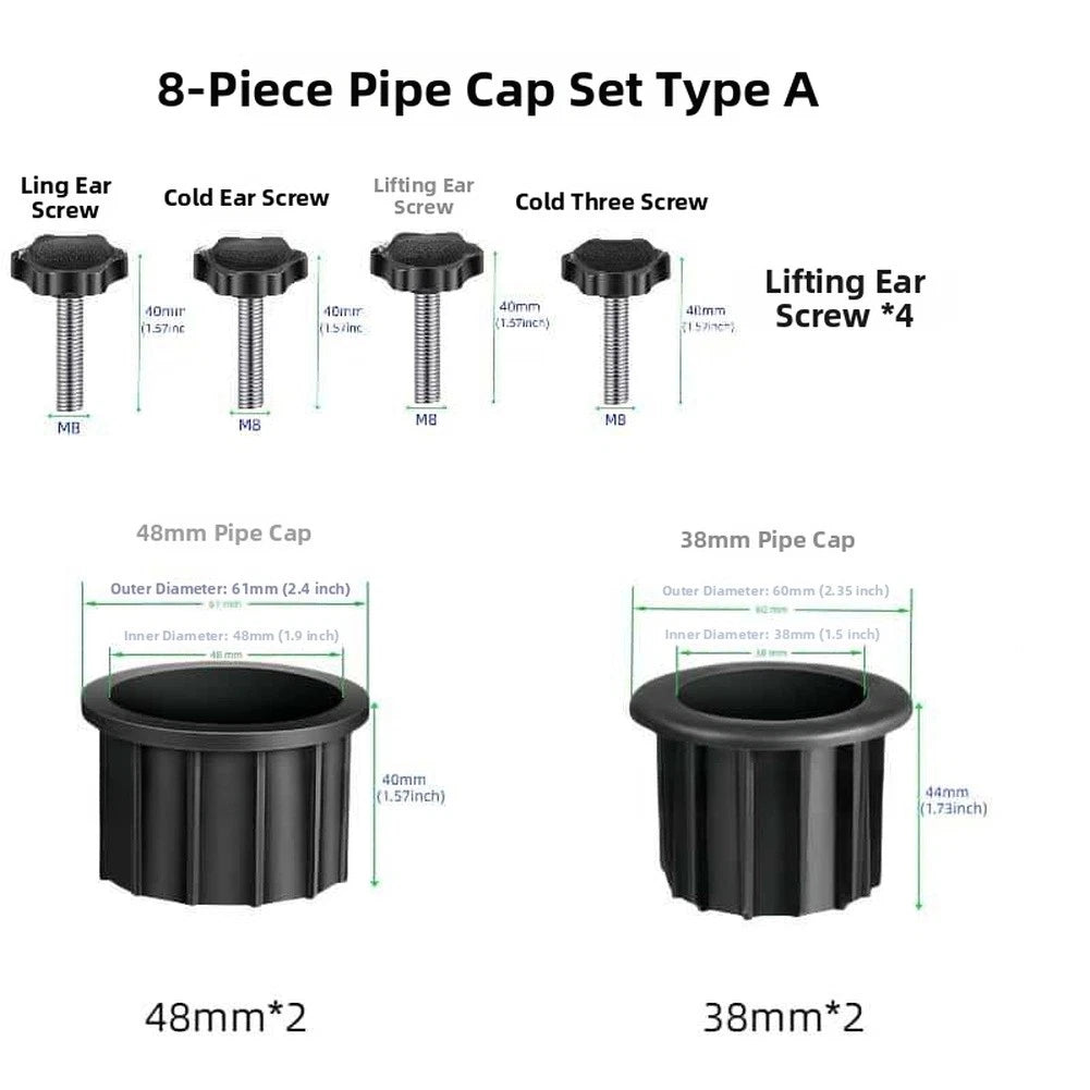 Umbrella Stand Sleeve Adapter with Reducer Rings for Outdoor Use