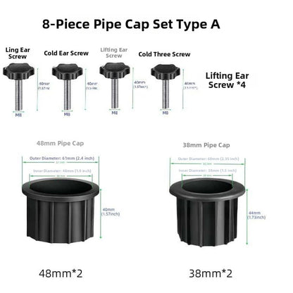 Umbrella Stand Sleeve Adapter with Reducer Rings for Outdoor Use