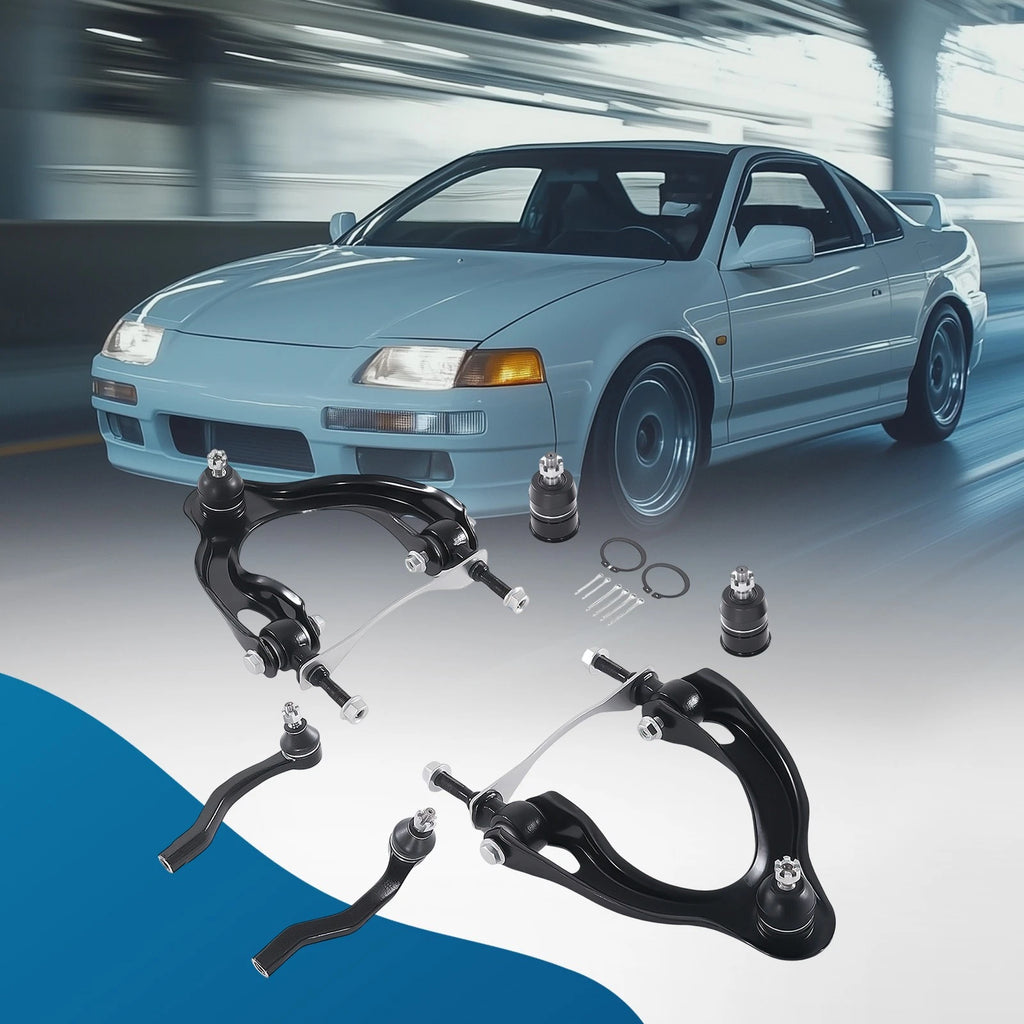 6x Front Upper Control Arm Ball Joint Tie Rods for Honda Civic Integra (1994–2001)