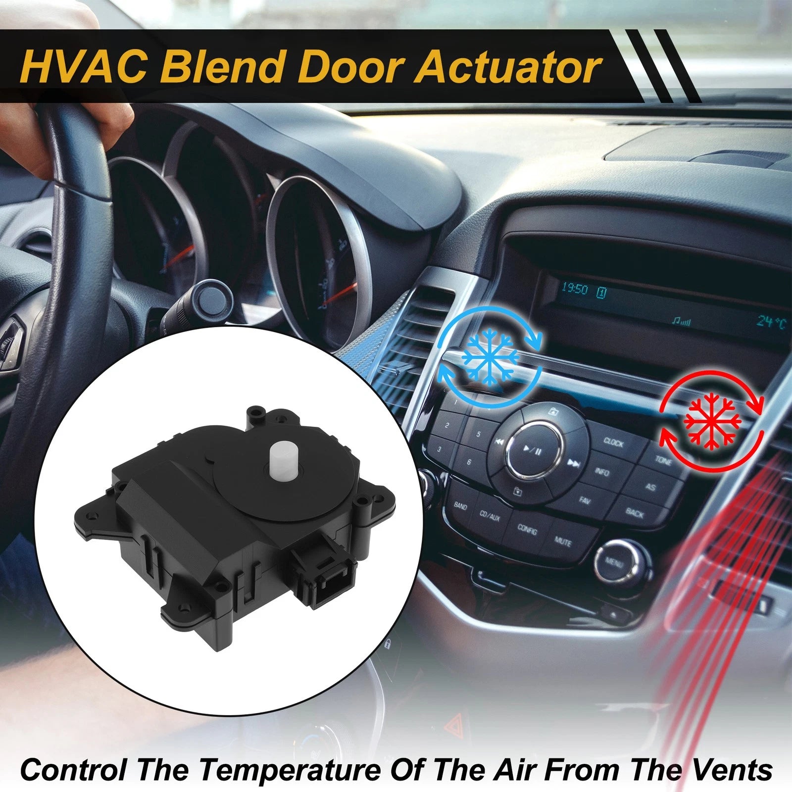 HVAC Heater Blend Door Actuator Replacement for Toyota Corolla (1998–2002)