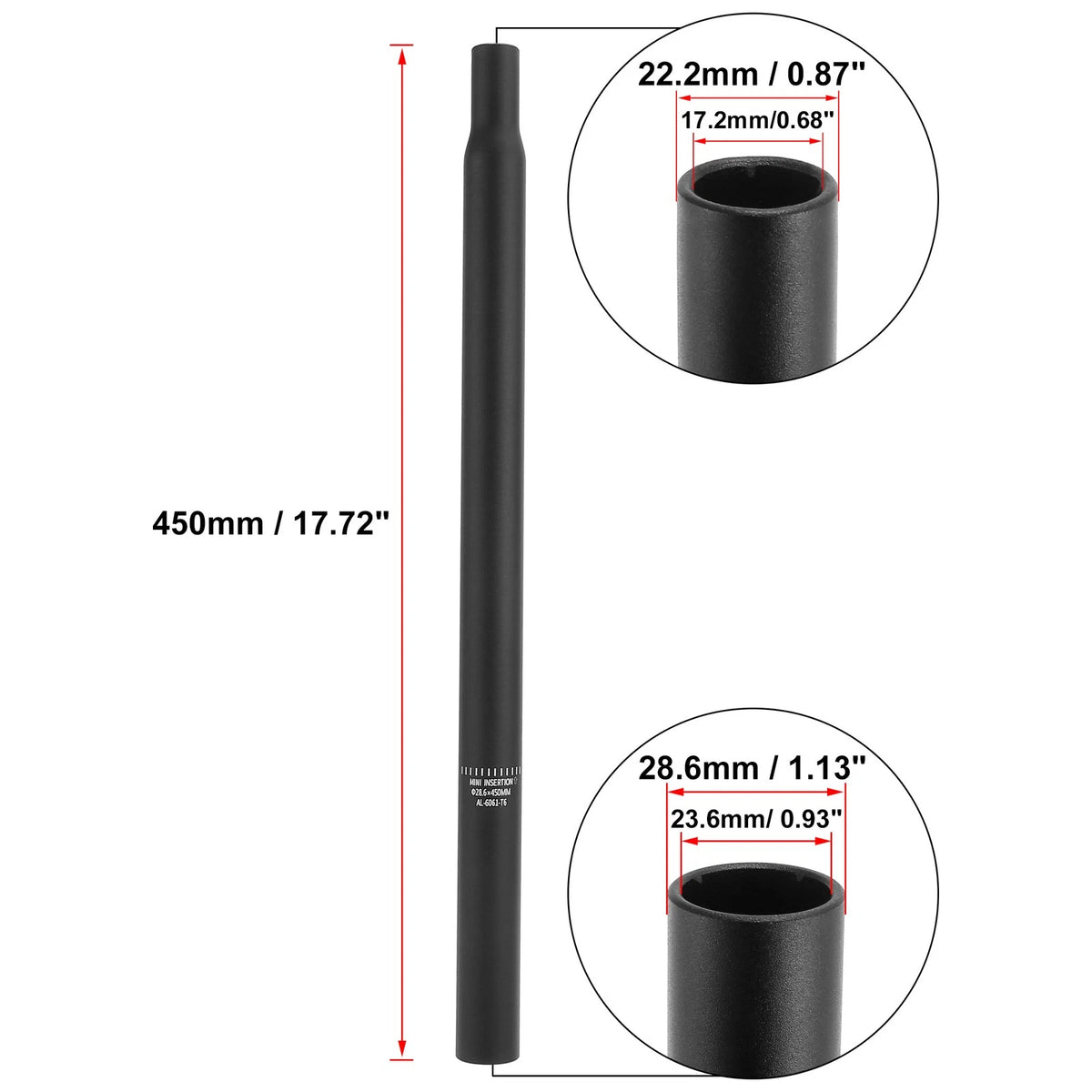Seat Post Aluminum Alloy Replacement Universal for Bike (2000–2020)
