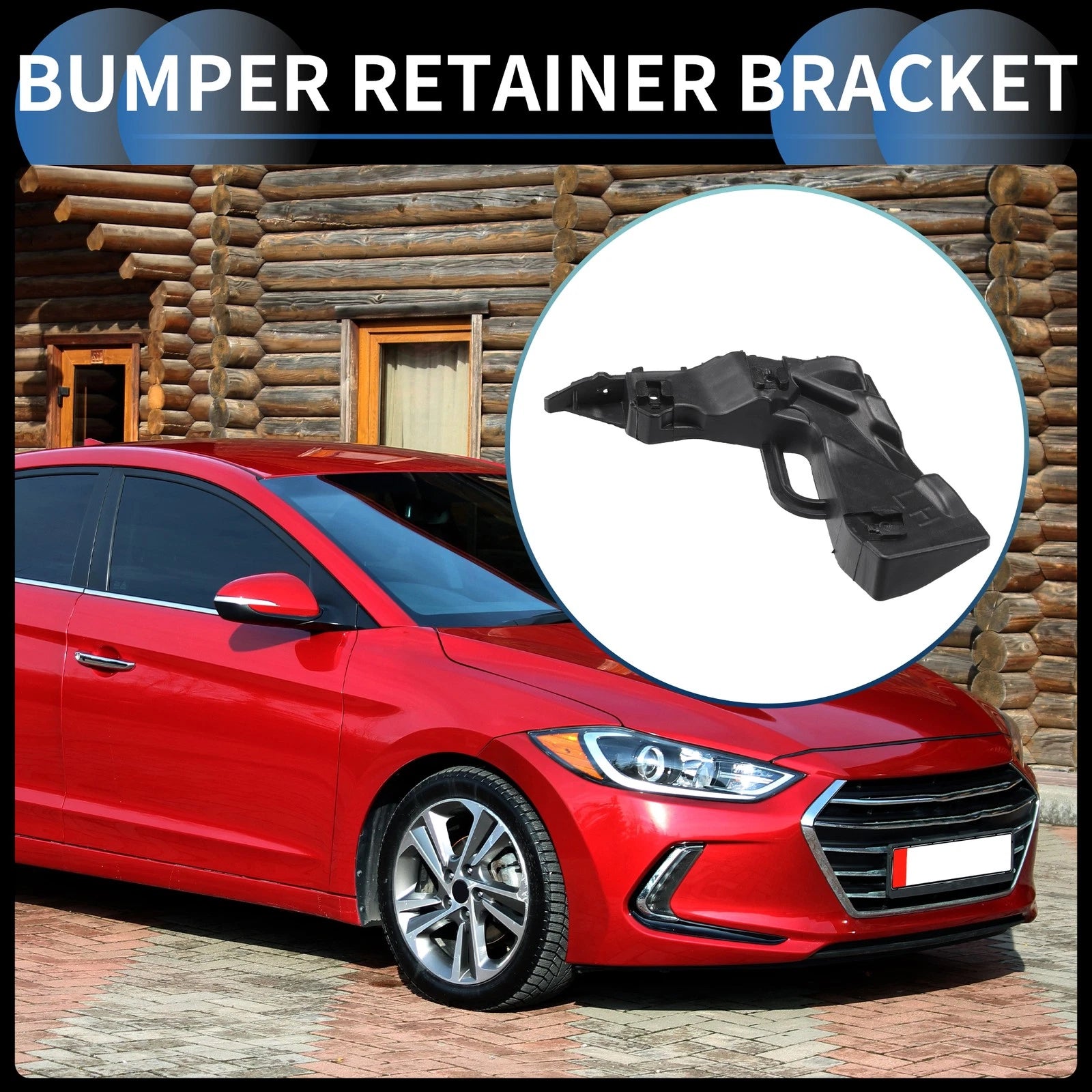 Left Front Bumper Retainer Bracket for Hyundai Elantra (2017–2018)