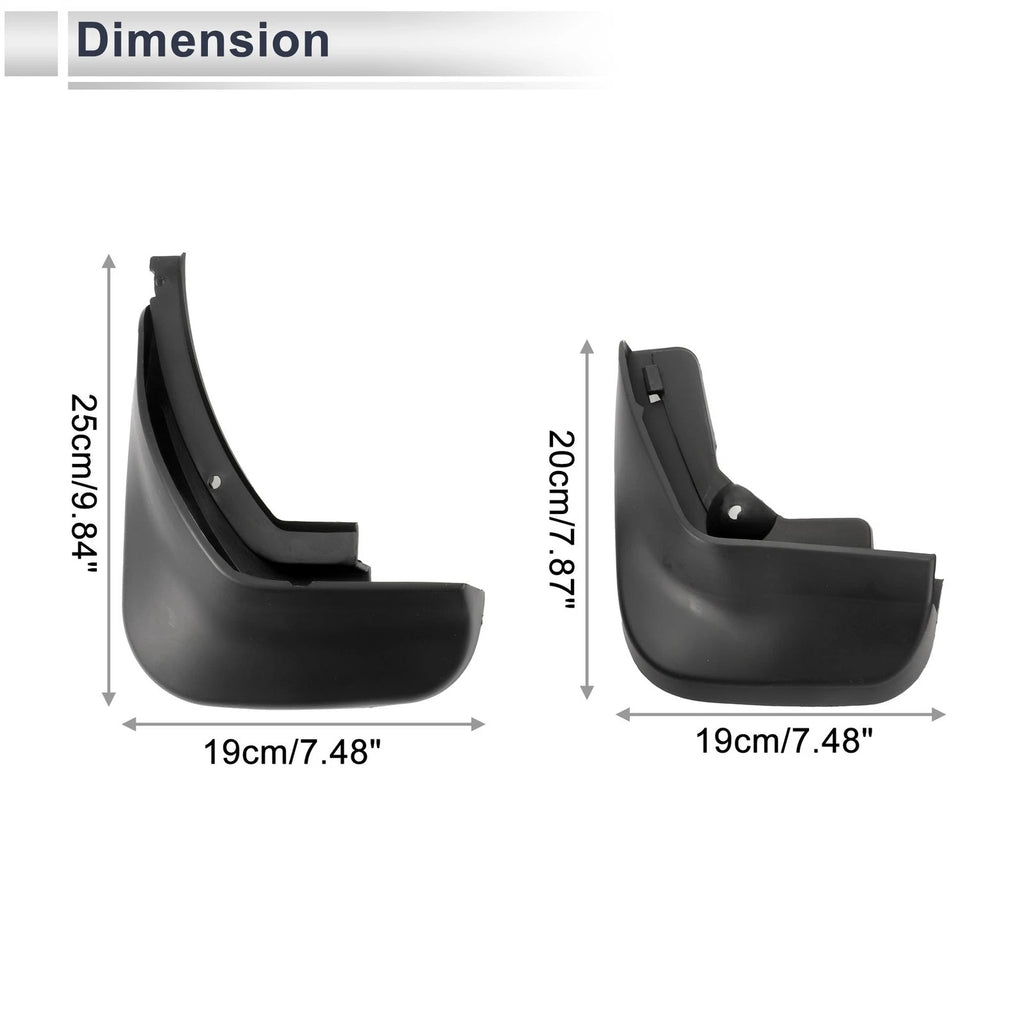 Mud Flaps Splash Guards 1 Set Mud Guards for Audi A6 (2006–2010)