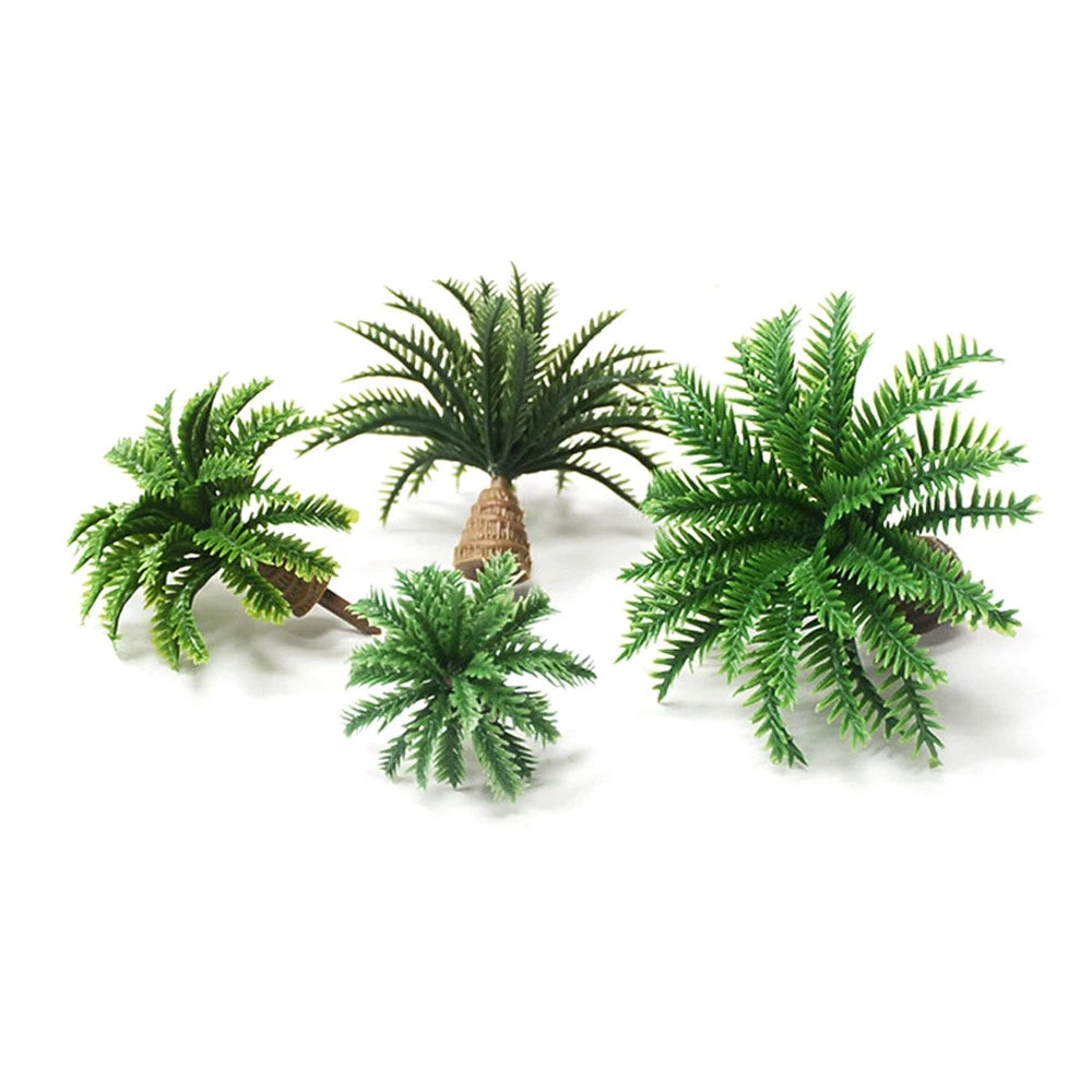 20Pcs Coconut Palm Model Trees for Park Railway Dioramas