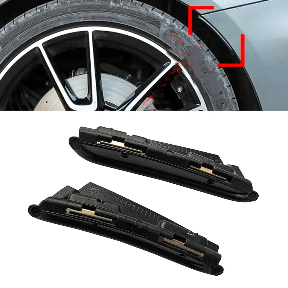 2pc Rear Wheel Eyebrow Trim For 15-20 Mercedes C E Class W205 S205 W213 S213 4Dr