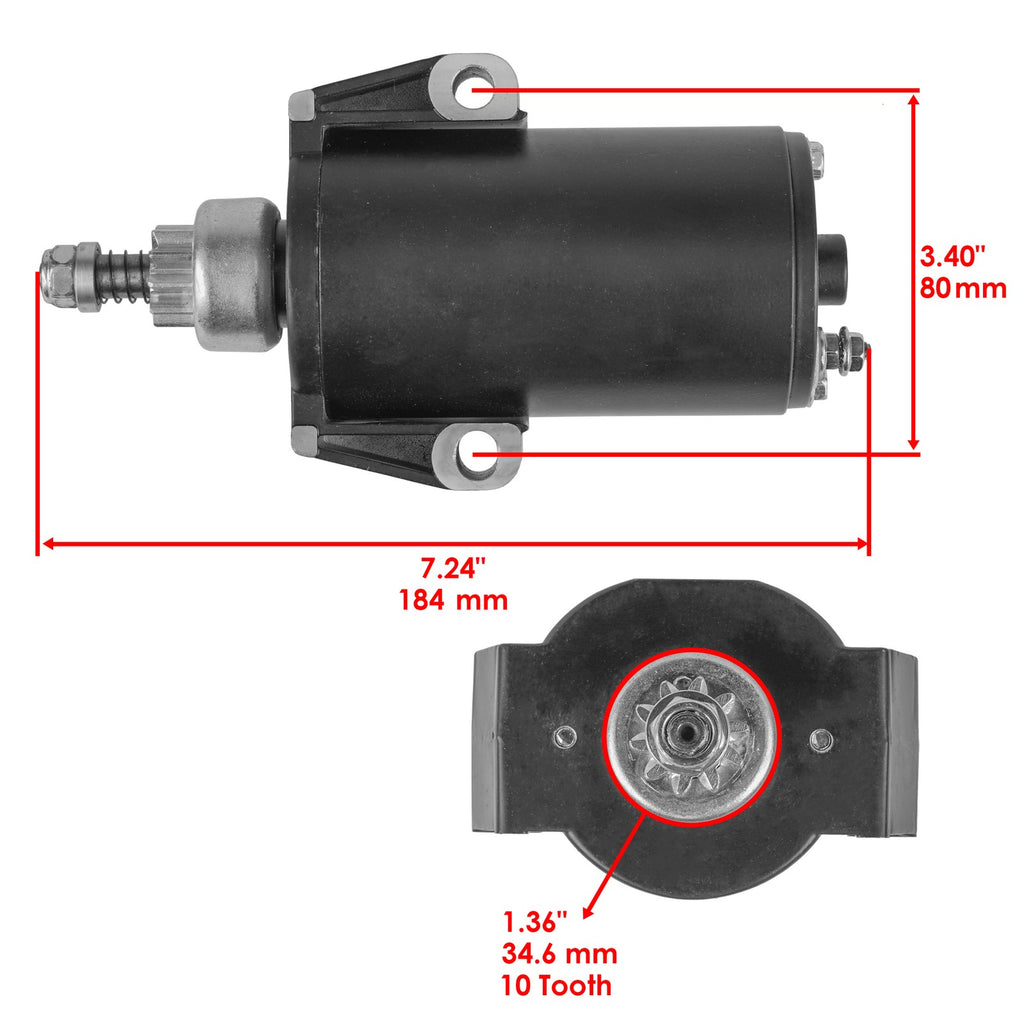 Starter Replacement for Mercury Outboard 15EH 15EL 16.0ci (1992–2001)