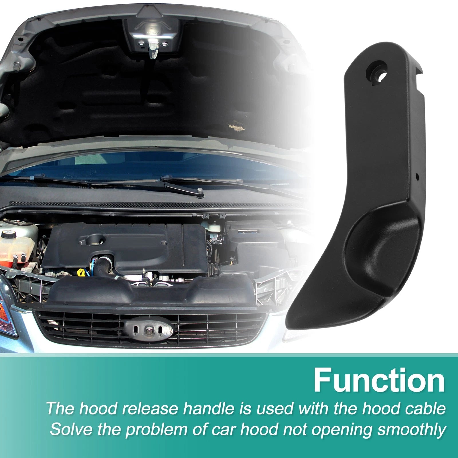 Hood Latch Release Handle Replacement for BMW 5 Series E39 525i 530i (2001–2003)