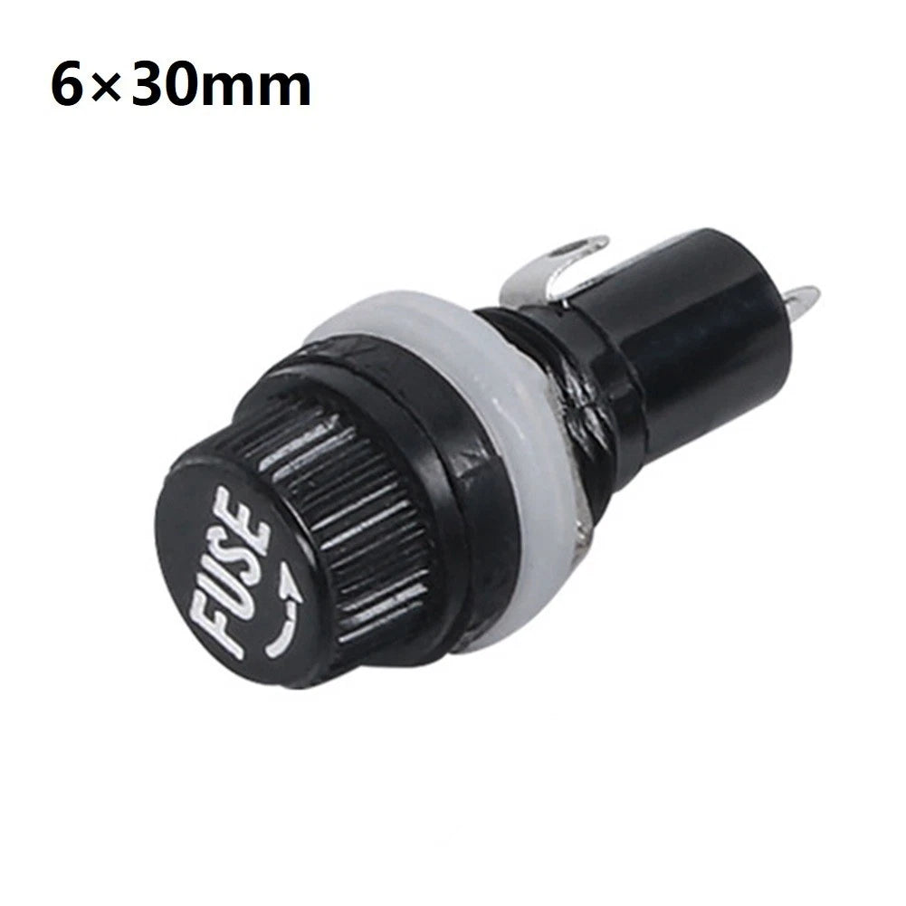 Fuse Holder 10A 250V for Glass Fuses 5x20mm or 6x30mm
