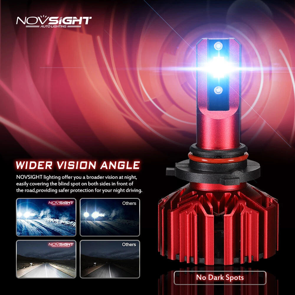 2X NOVSIGHT 9005 HB3 LED Headlight Bulbs for