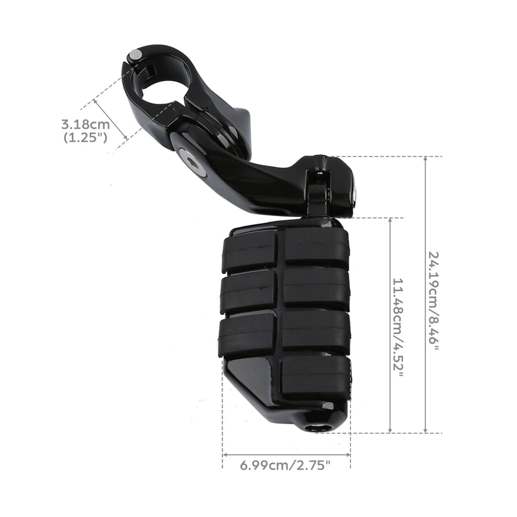 1.25" Adjustable Foot Peg Mount Clamps for Motorcycle (32mm)