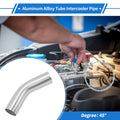 45° Intercooler Pipe for - 1.77" OD, 4" Length, Silver