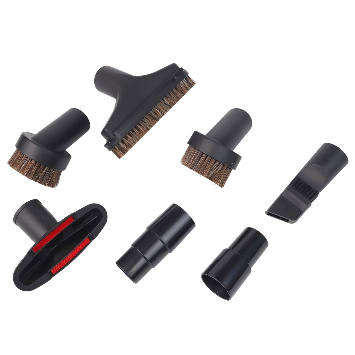 7-Piece Vacuum Brush Attachment Kit for Dust Removal