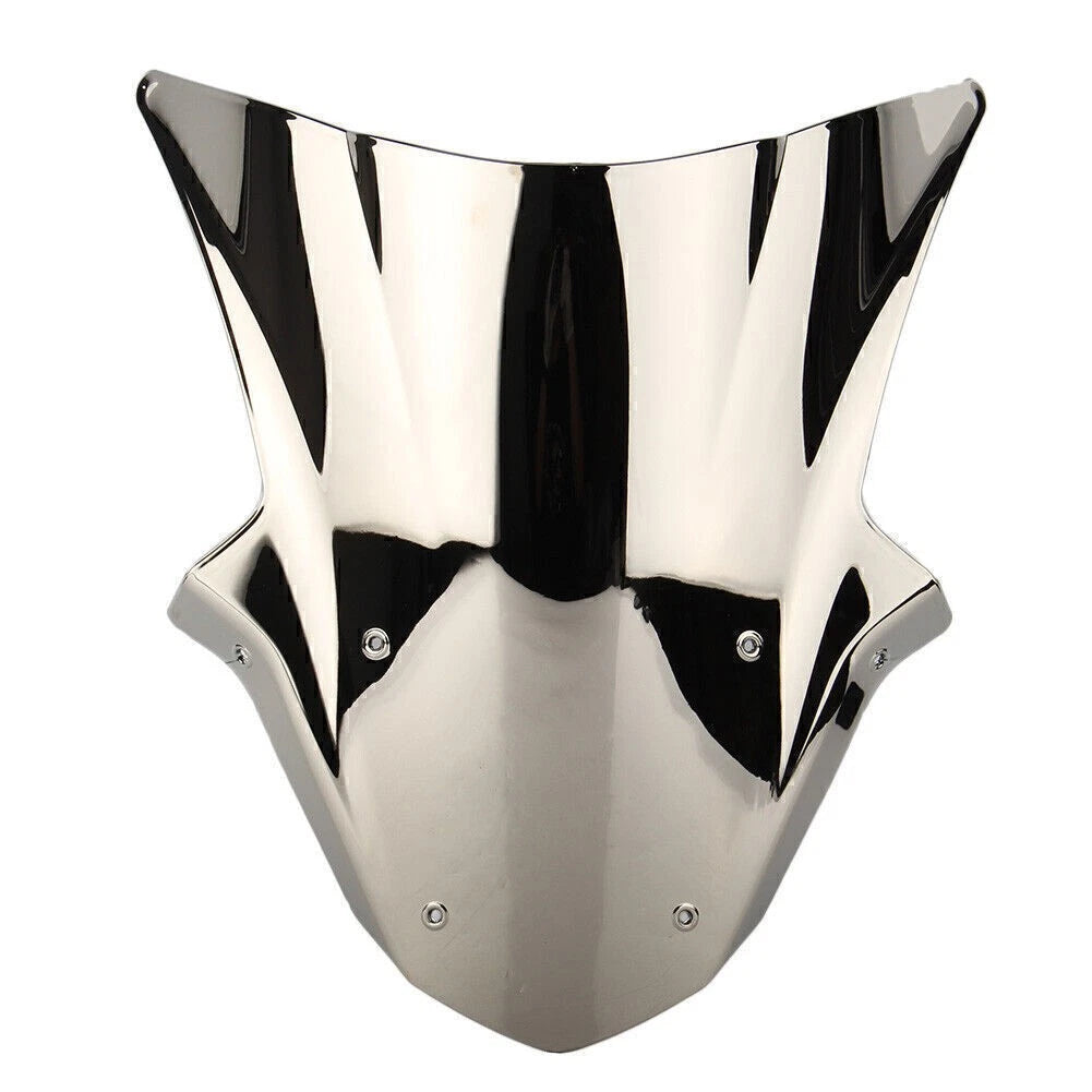 Motorcycle Windproof Windshield Windscreen For Kawasaki Ninja ZX10R 11-15 Silver