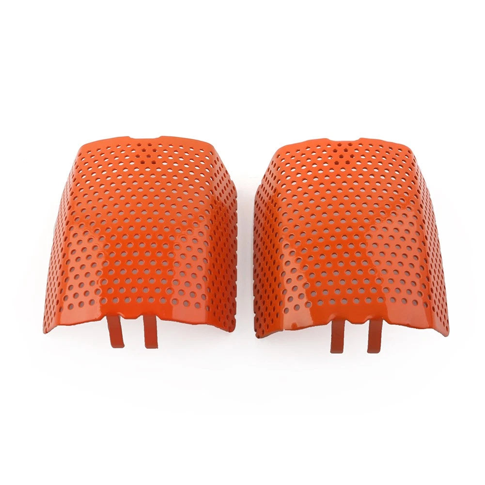 2Pcs Orange Front Caliper Screen Inserts for Harley V-Rod & Touring (2006–2019)