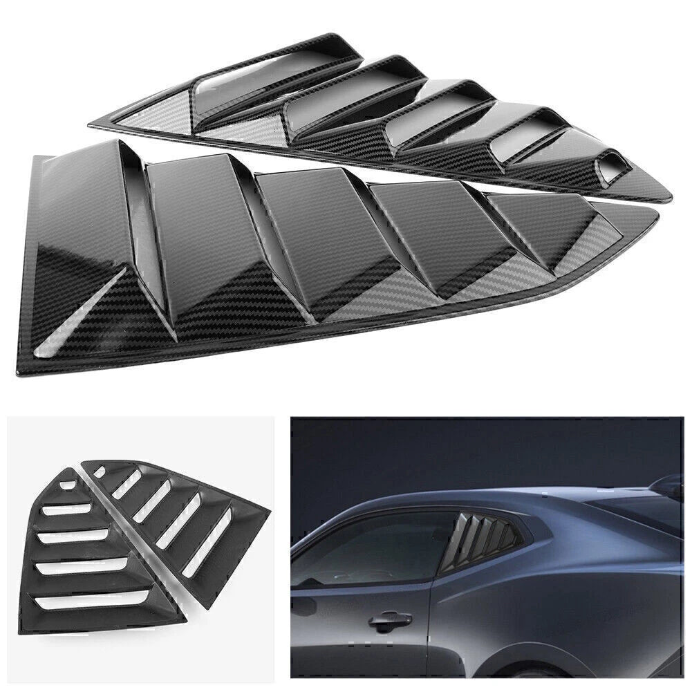 Rear Side Window Louver Cover for Chevy Camaro (2016–2022)