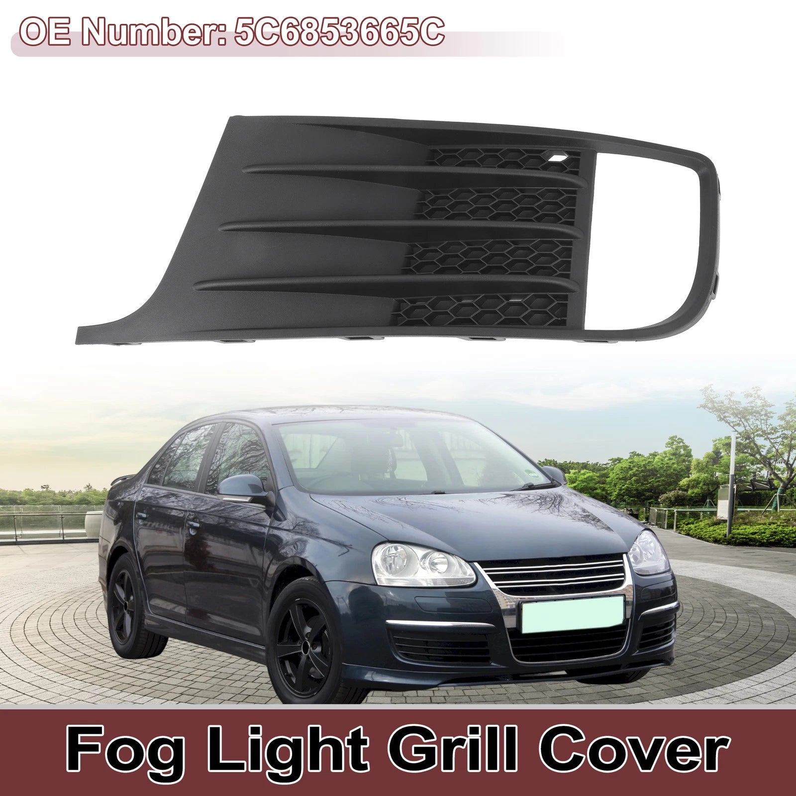 Front Left Fog Light Grill for Volkswagen Jetta (2012–2014)