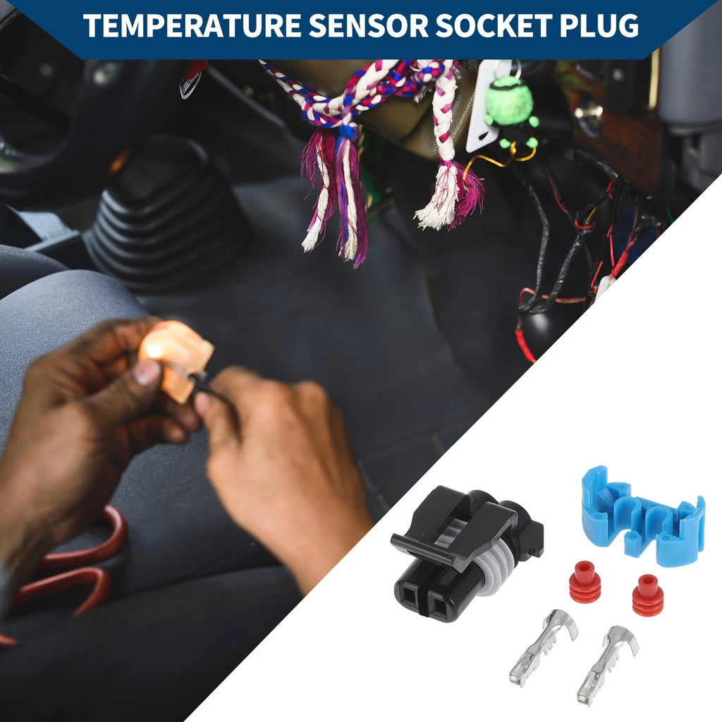 Temperature Sensor Socket Plug 2 Pins for Buick (1 Set) (2011–2016)