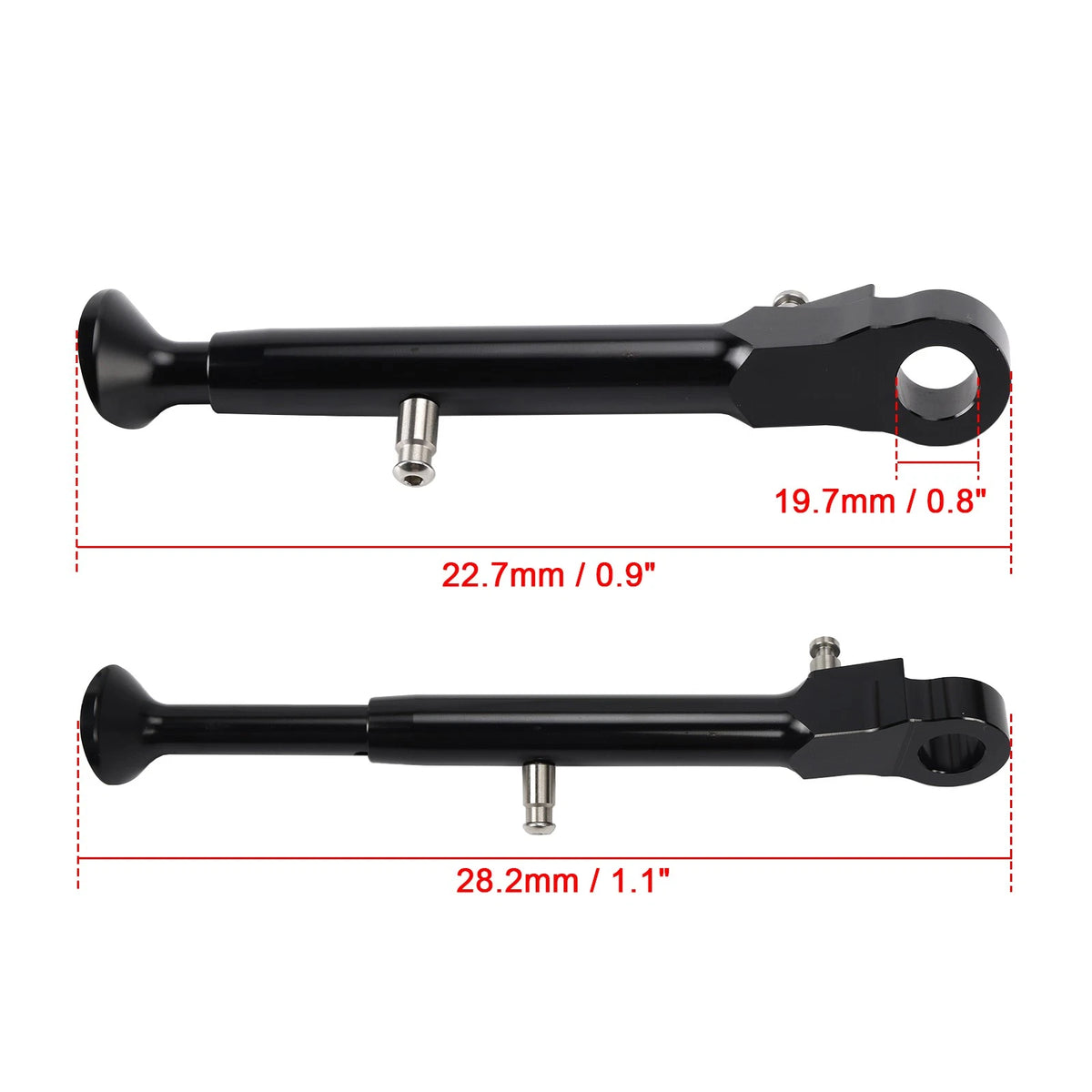Adjustable CNC Aluminum Kickstand for Yamaha R1 R6S (1998–2010) Black