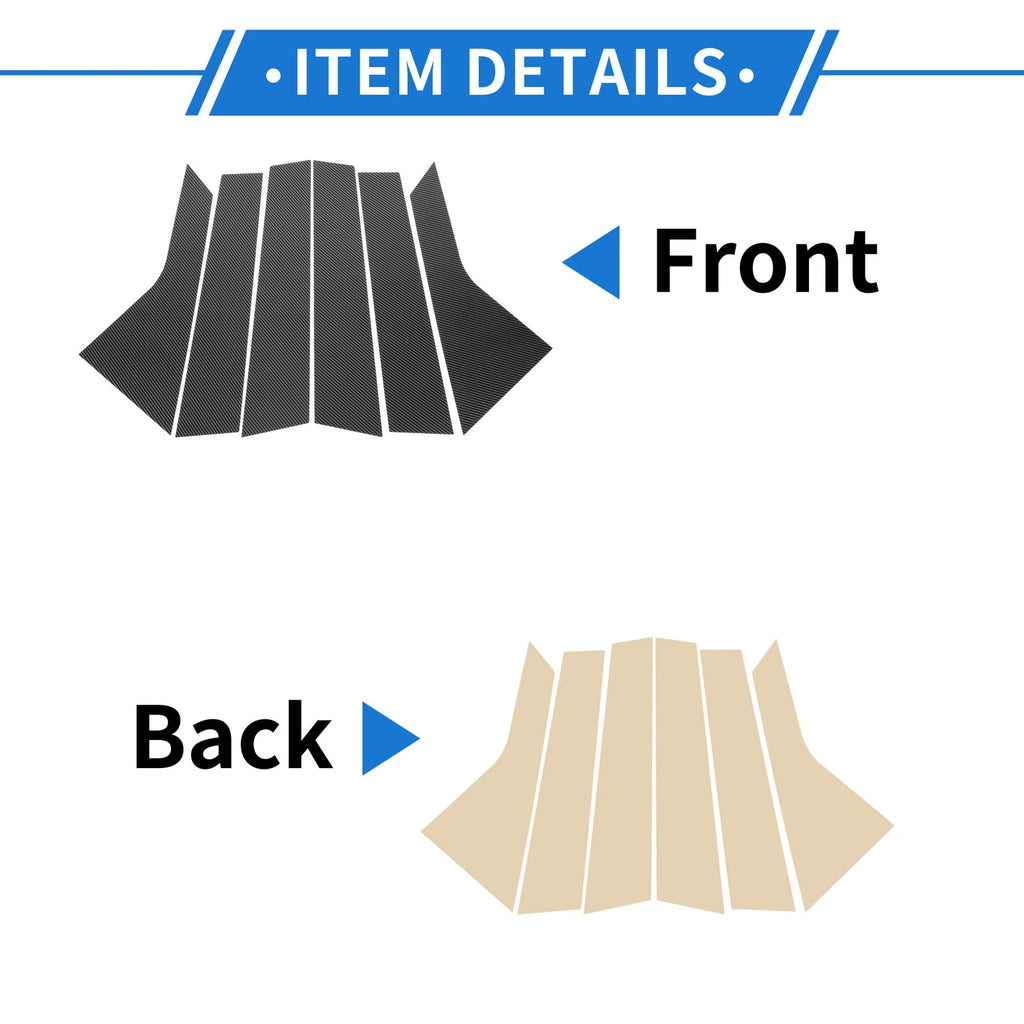 6pcs Door Pillar Window Trim Replacement for Hyundai Tucson (2021–2023)