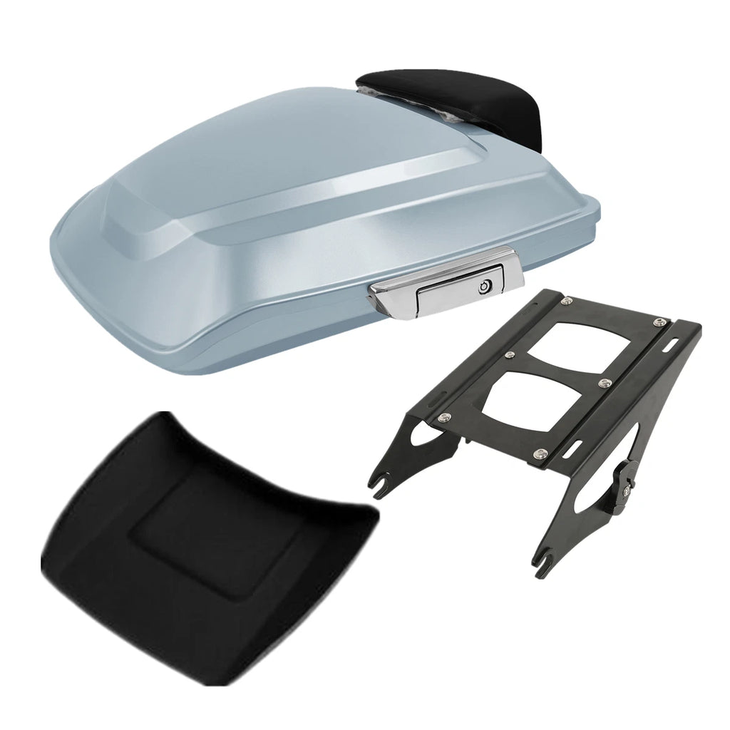 Trunk Backrest Pad Mount Rack for Harley Electra Glide (2014–2025)