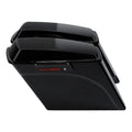 Black 5" Extended Saddlebag 6x9" Speaker Lids & Bracket for Harley Softail (1984–2017)