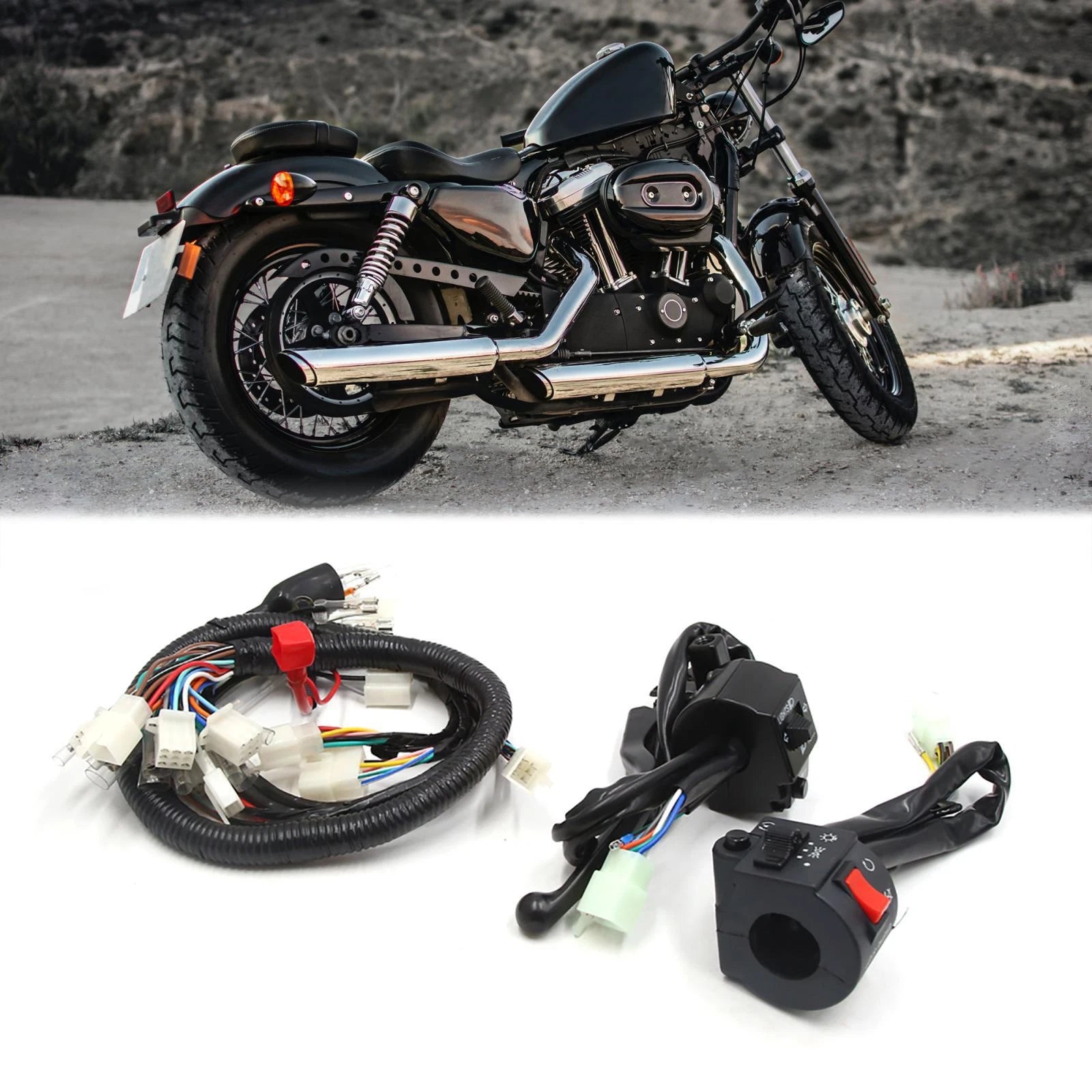 Handlebar Light Control Switch Set for Suzuki GN125