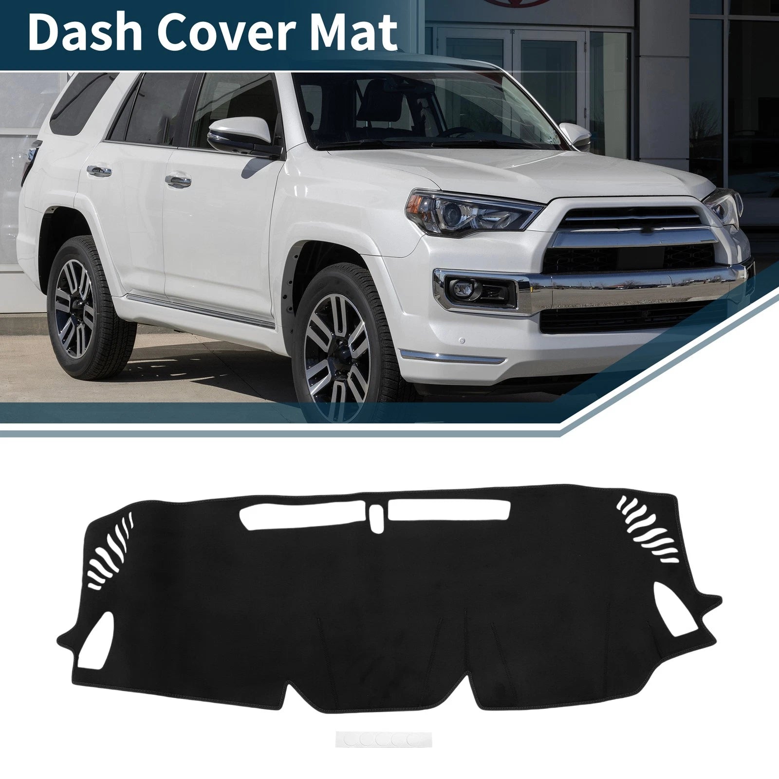 Dash Cover Mat Sun Protector Black 1 Set for Subaru Levorg VN (2015–2023)