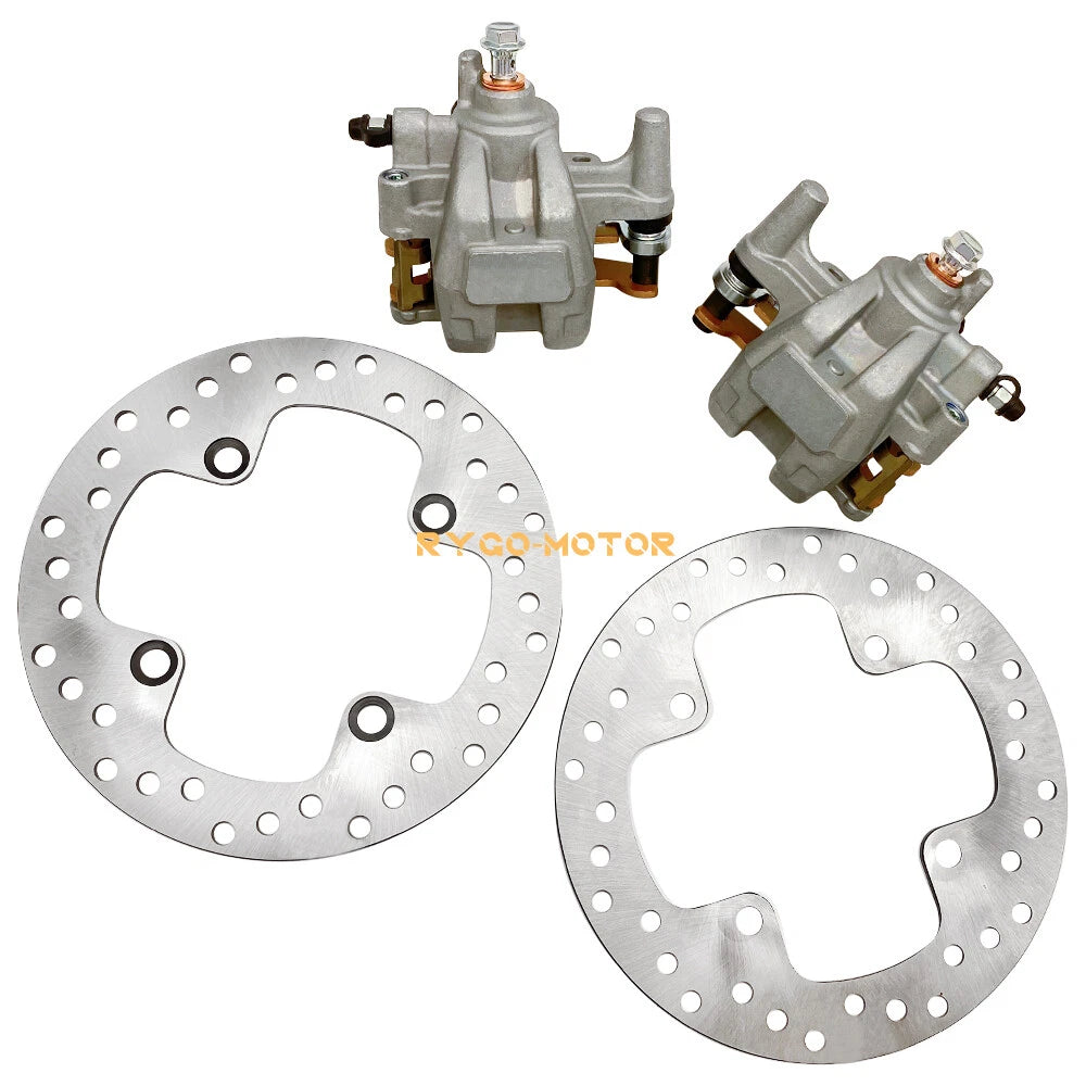 Rear Brake Calipers w/Pads & Rotors for Yamaha Grizzly 700 (2007–2020)