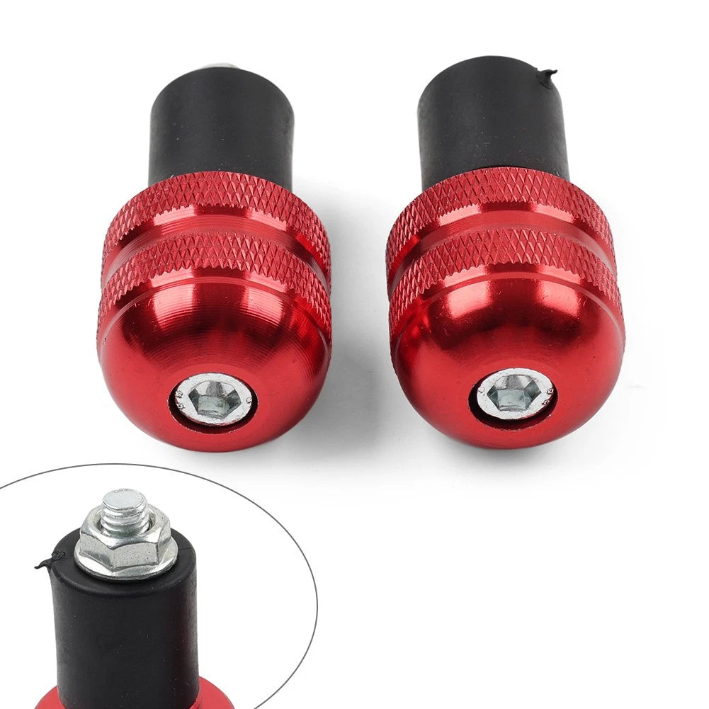 7/8" Motorcycle Handlebar Grips Bar End Cap Plug for Universal Models