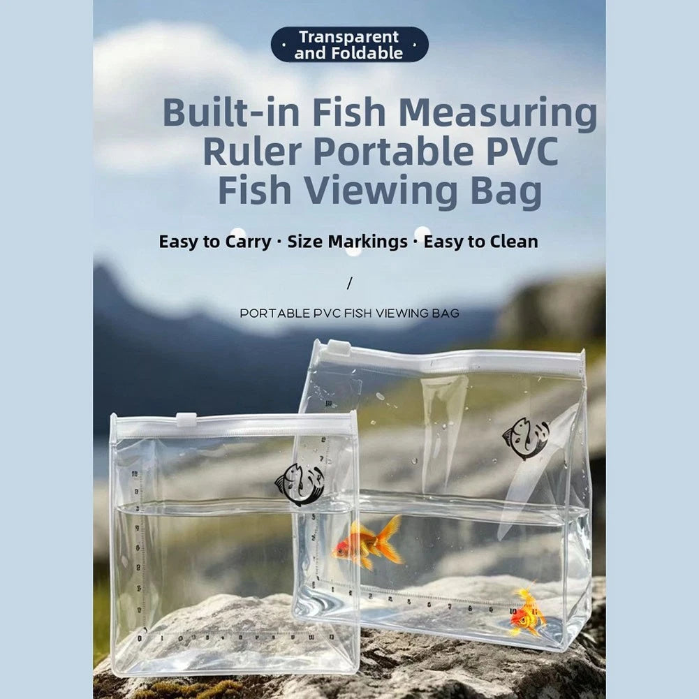 Transparent PVC Fish Watching Bag for Field Fish Observation