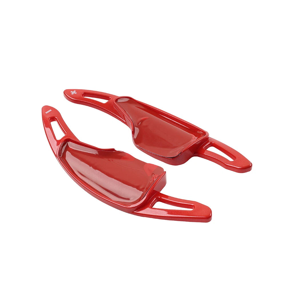Red Steering Wheel Paddle Shifter Extension For Chevrolet Camaro Corvette