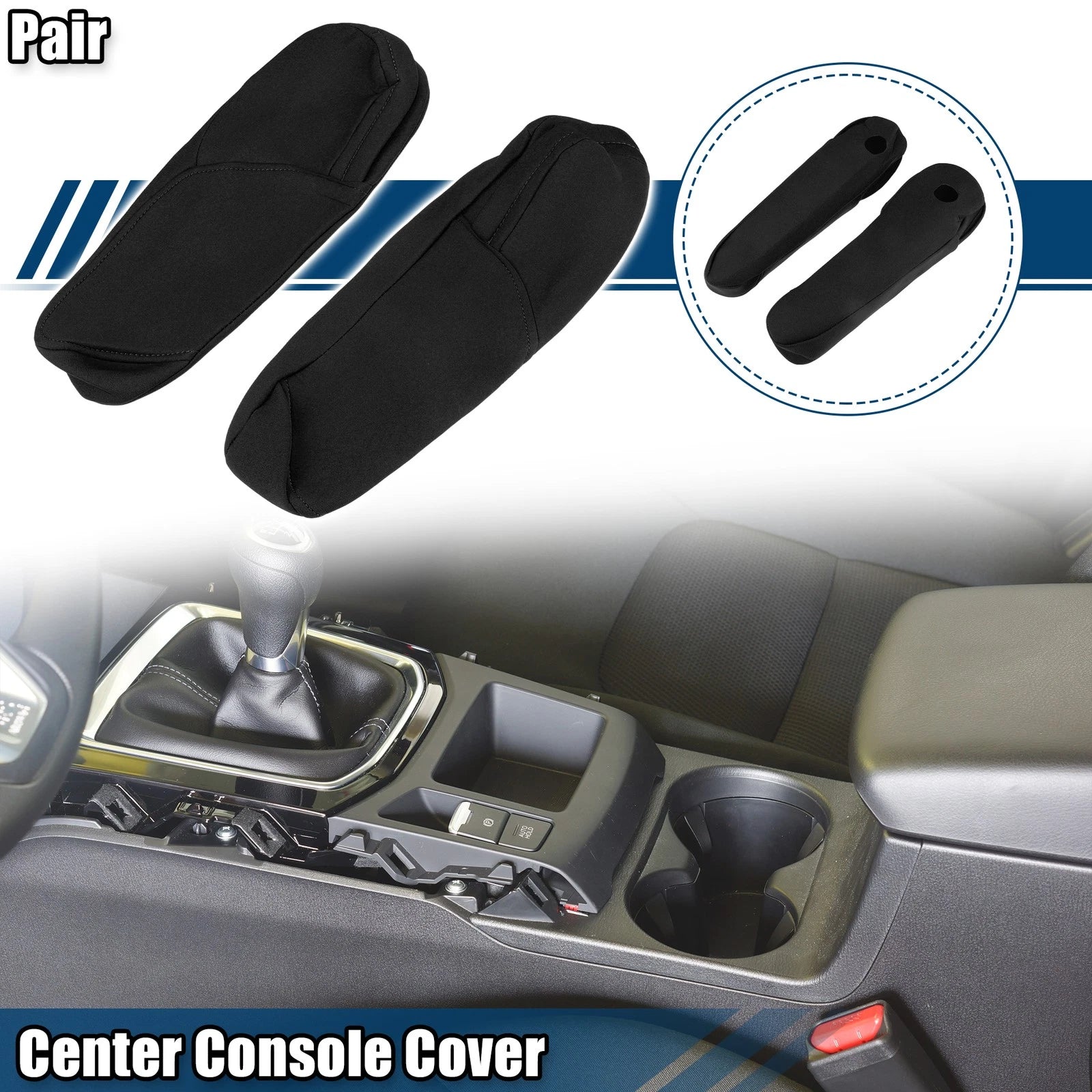 Center Console Armrest Cover Pair Neoprene Replacement for Honda CR-V (2017–2022)