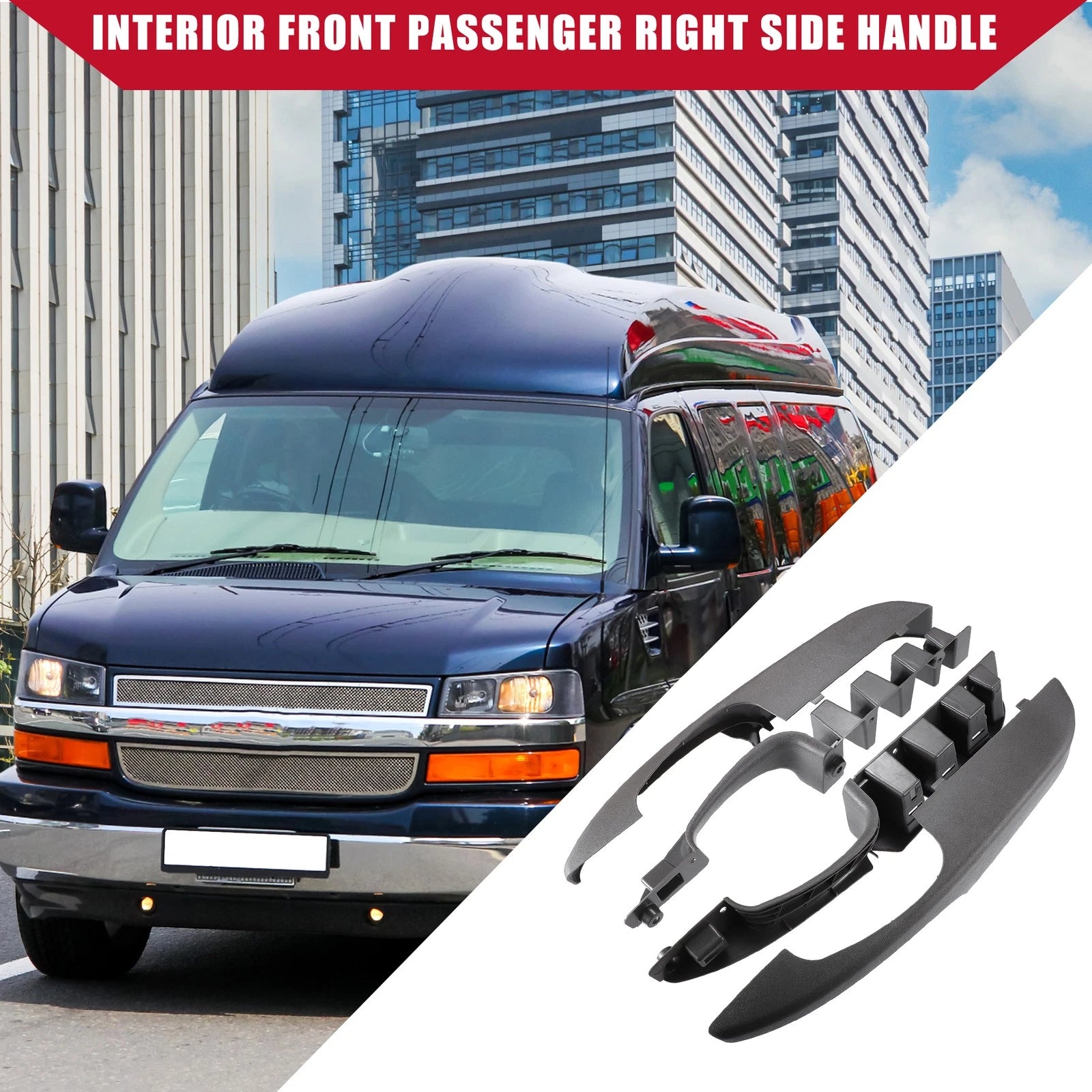 1 Pair Interior Door Pull Handles for Chevrolet Express 1500 (2003–2014)
