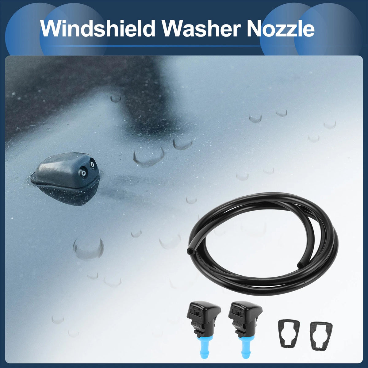 Windshield Washer Nozzle With Gasket for Ford F150 (2004–2014)