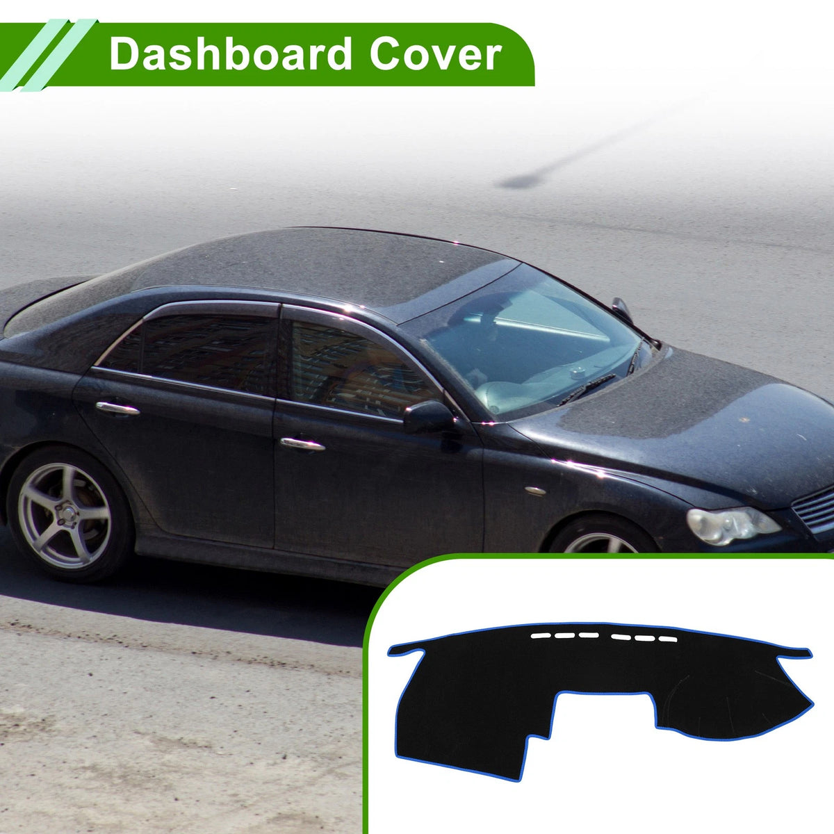 Dashboard Cover for Toyota Mark X 120 Series (2004–2009) Non-Slip