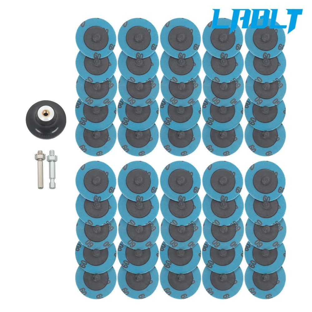 50Pcs Twist Lock Quick Change Sanding Discs for LABLT (Max 23000 RPM)