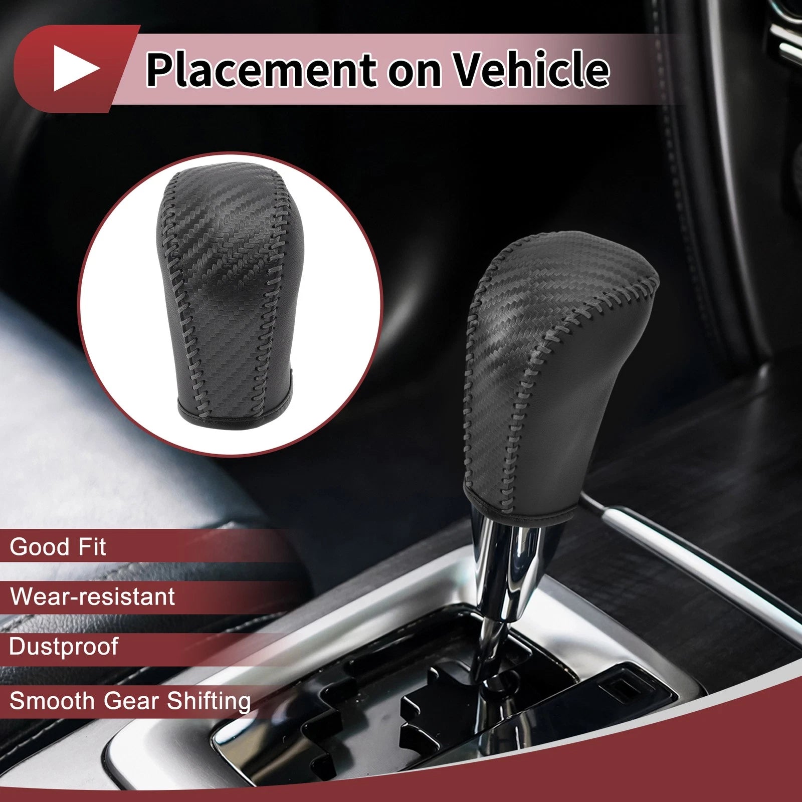 Gear Shift Knob Cover Replacement for Subaru Forester (2006–2012)