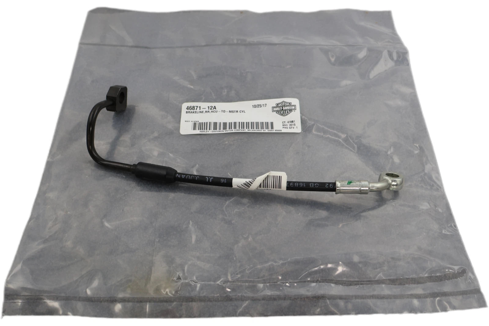 OEM Rear Brakeline HCU to Master for Harley-Davidson FXD Dyna (2012–2017)