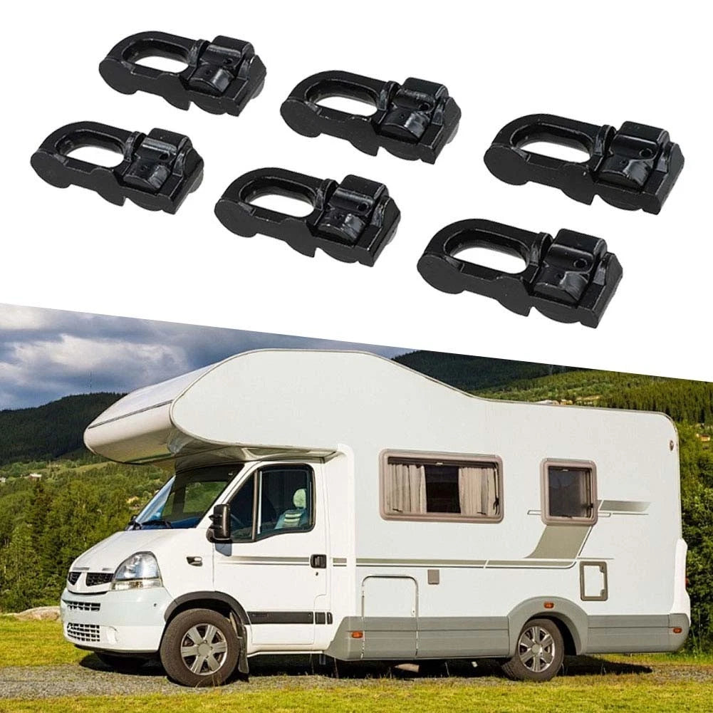 6PCS RV Heavy Duty Buckles with Simple Installation for Secure Rail Systems