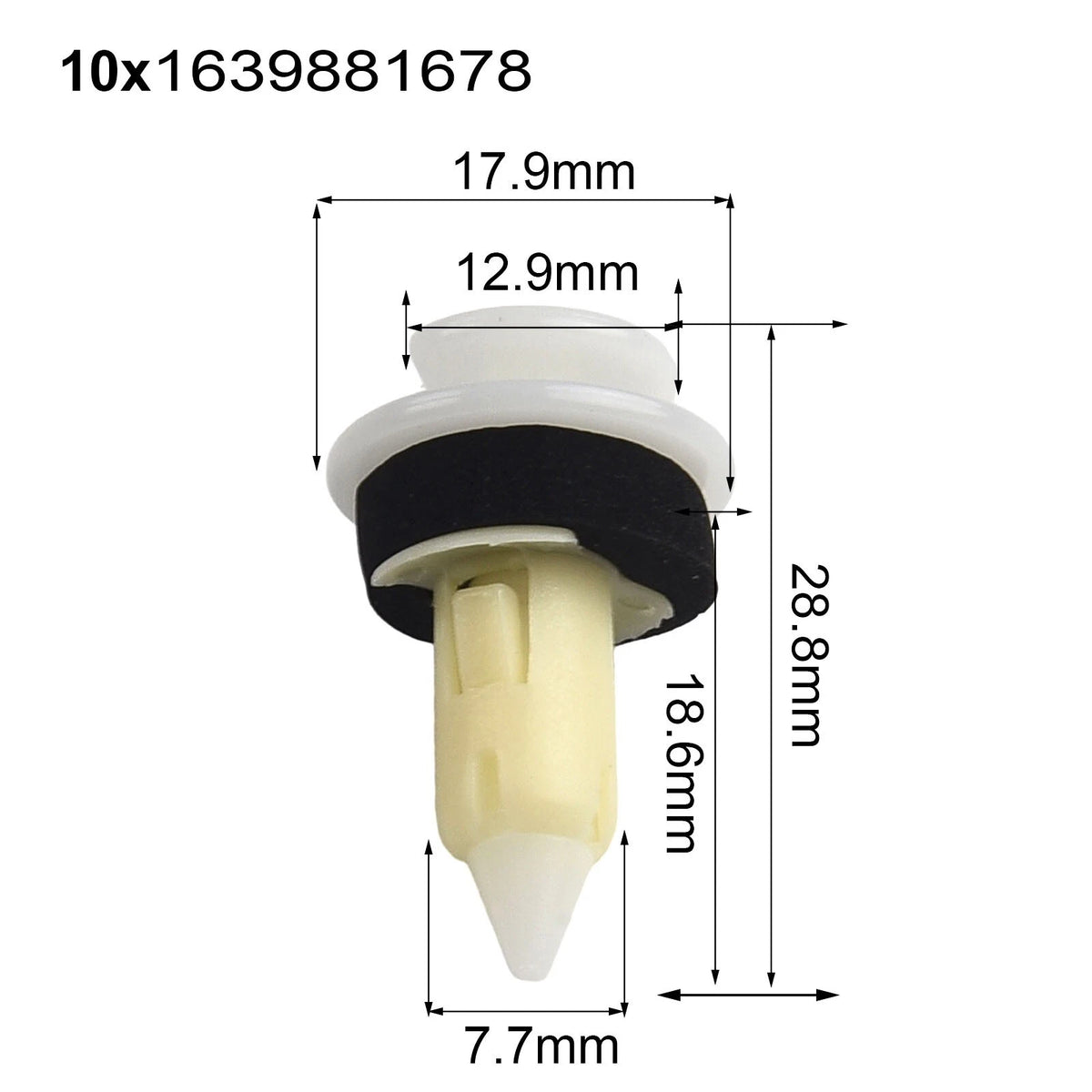 10X Replacement Fastener Clip for Mercedes W163 (1998–2005)