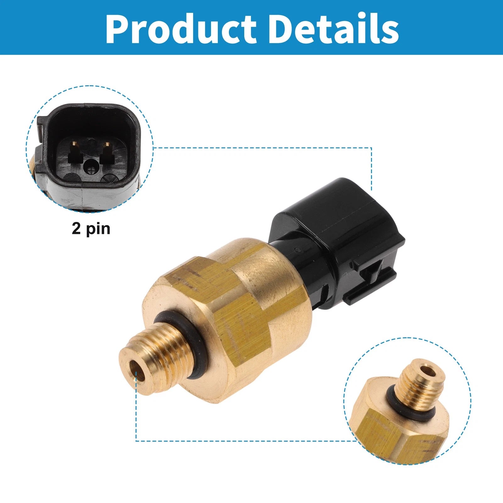 Engine Oil Pressure Sensor for Ford Focus (2000–2012) 2.0L, No.98AB3N824CC