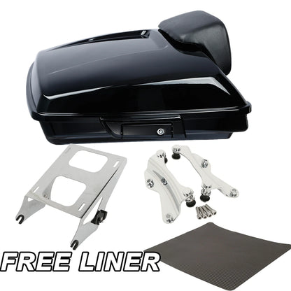 Razor Trunk Mount Rack Docking Kit Backrest Pad for Harley Touring (2014–2025)