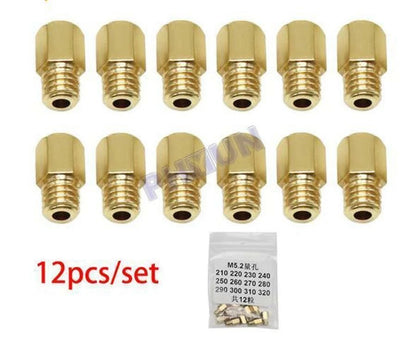 12Pcs Main Jet Set for Mikuni VM TM TMX Carburetor (#210-260, 270-320)