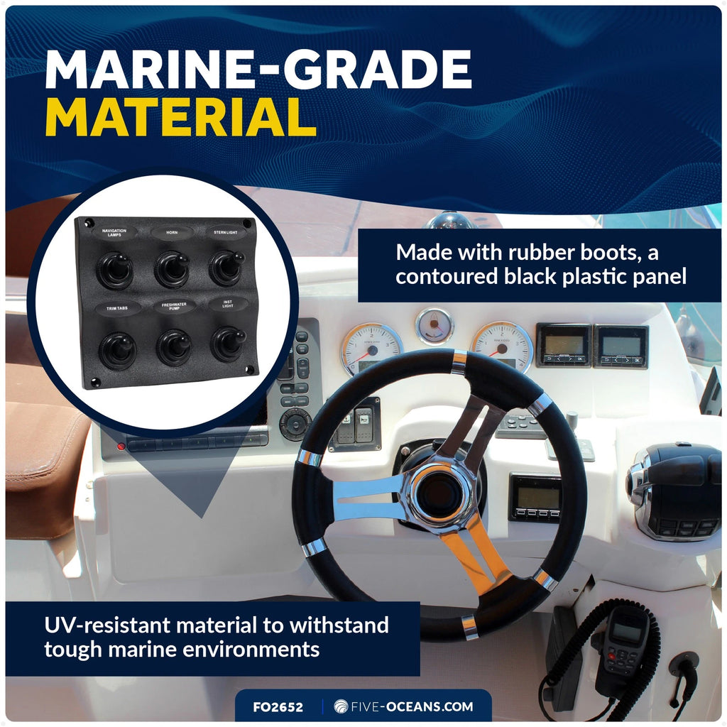 6 Gang Toggle Switch Panel for Marine (FO2652)