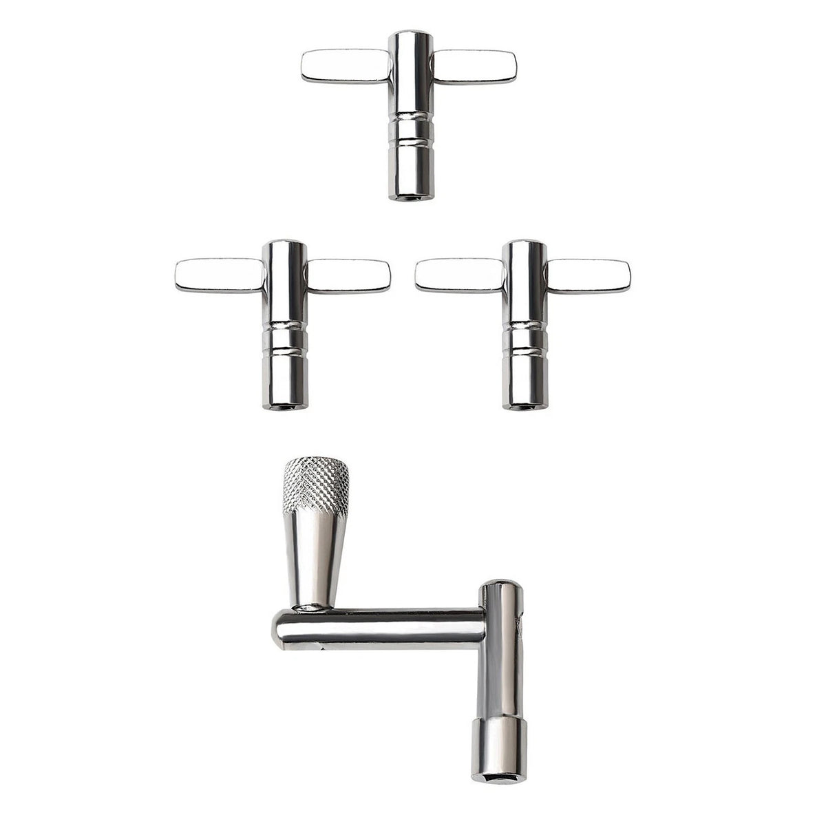 Set of 4 Drum Keys with Speed Key for Universal Drum Tuning