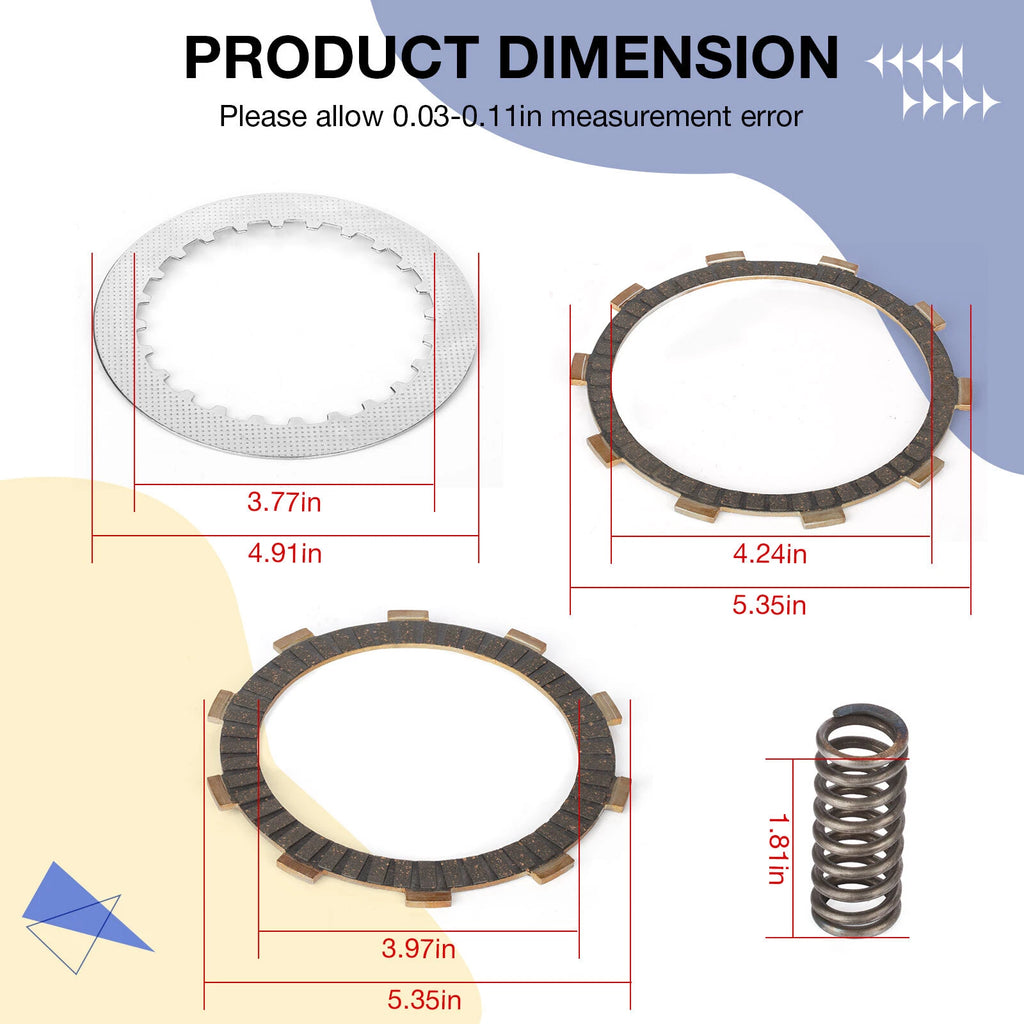 Clutch Friction Steel Plates Kit for Honda VT750C2, VT750CBS (2007–2024)